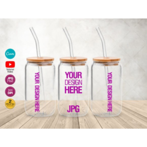 Libbey Glass Can Tumbler Mockup